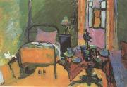 Wassily Kandinsky Bedroom in Ainmillerstrasse (mk12) oil